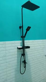 Product Review of Shower Tiang Set Shower Kamar Mandi Shower Set Komplit Shower Mandi Shower Column Panas Dingin Dan Dingin Saja Anti Karat Captain America full from B**e 0