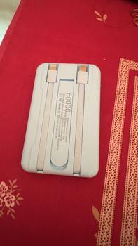 Product Review of Pin Sạc Dự Phòng Không Dây MagSafe (Tặng kèm cáp USB), Tương Thích Với Các Điện Thoại iPhone Hỗ Trợ Sạc Không Dây, Đi Kèm Cáp Android và iPhone, Thiết Kế Di Động Có Chân Đỡ, Dung Lượng Lớn. from T** L** T** 1