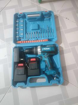 Product Review of Máy khoan pin Makita 72v tặng phụ kiện 24 chi tiết, máy khoan cầm tay 3 chức năng khoan tường, bắt vít, khoan sắt from S** 7**H 0