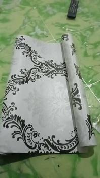 Product Review of Murah Wallpaper Sticker Dinding Putih Motif Batik Damaskus Mewah Elegan Cantik 10 m from z**i 0