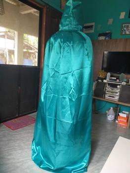 Product Review of Halloween Cloak Adult and Children Satin Cloth Death Cloak Wizard Devil Cloak Nightclub Bar Dress up Props from c**9 0