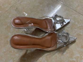 Product Review of (FORM NHỎ- LẤY LÊN 1 SIZE)Giày cao gót phale đá mặt trời bít mũi 9cm/7cm HALEY STORE mika trong suốt đi chơi đi tiệc đi làm đám cưới kỉ yếu from H**m 1