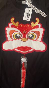 Product Review of Áo Thun Tết Unisex "Lân Ngậm Ngọc", Áo Thun tết Con Lân May Mắn Tài Lộc  Mr.Smile 99 AT101 from T**ý H**g ** 3