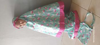 Product Review of MUKENA ANAK KARAKTER MUKENA ANAK MURAH 2-9TH Bunga Polka Dot Putih Muslim from N**A 1