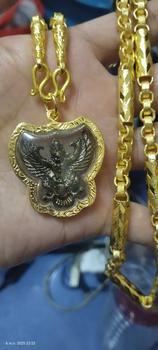 Product Review of จี้พญาครุฑ (g6) เนื้อรมดำ หลวงพ่อเส็ง วัดบางนา  เลี่ยมทองไมครอน from r**7 1