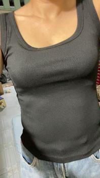 Product Review of Áo 3 Lỗ Nữ Bản Viền To Thun Tăm Trơn Ôm Body Mặc Tôn Dáng Eo Thon from T** T**y 3
