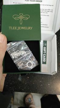Product Review of Bộ Blue Sea khuyên tai, dây chuyền TLEE JEWELRY B0129 + D0114 CB104 from K**e 0