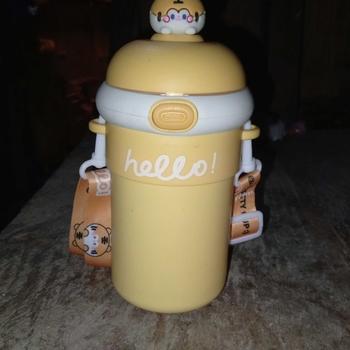 Product Review of Cute Straw Bounce Cup 316 Water Bottle Insulation Cup Double layered Vacuum Children from h**l l**o 2