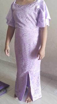 Product Review of Dress Brukat Amanda / Dress brukat / Dress wanita / Dress kondangan Cantik Casual Panjang Velvet Formal Sabrina Nyaman Pesta Mewah Gaun from M**y L**e 3