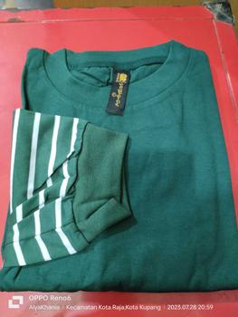 Product Review of QR PROJECT ID - KAOS POLOS OVERSIZE LENGAN PANJANG STRIPE SALUR WITH SLIT from A**a P**✨ 1