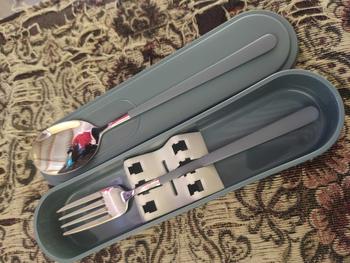 Product Review of OHSOME - Alba Sol Cutlery Set / Set Alat Makan / Satu Set Sendok Garpu Orange / Yellow / Green / Blue / Dark Green Kitchenware from 🍜**🍜 0