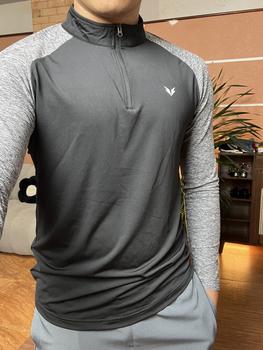 Product Review of Áo Thun Dài Tay Cổ Trụ Bazik Wings W01 Quarter Zip Co Giãn, Giữ Nhiệt Tốt, Thể Thao, Chạy Bộ, Bơi Lội, Sport from N**c V** V** 0