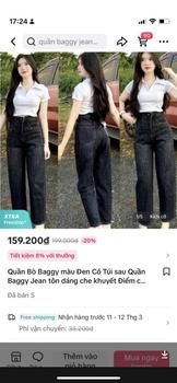 Product Review of Quần Bò Baggy màu Đen Có Túi sau Quần Baggy Jean tôn dáng che khuyết Điểm cho Nữ Top Pants Basic Women from m**n 0