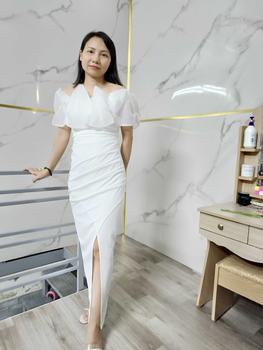 Product Review of Váy Thiết Kế VQLADY D3 dành cho Nữ Đầm thiết kế nhún ôm đính ngọc  chất Thun ( Có Màu Đỏ , Trắng , Đen , Xanh , Hồng ) phù hợp đi chơi và đi dự tiệc Dress Nhung Voi Sen aline  dress váy  đỏ from Đ** H**0 0