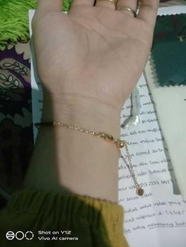 Product Review of THIQLA - Gelang Serut Wanita FASL - Gelang Kecil Tipis Mirip Gelang Emas Model 2025 - Gelang Aurel Mirip Gelang Titanium Wanita Anti Karat from h**i 0
