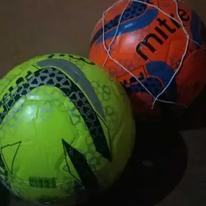 Bola Futsal Mitre Fress Hijau Stabil Orange Gratis Pentil Jaring - Original Mitre