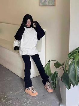 Product Review of Life cycle Quần Jean Rách Tua Rua Phong Cách Mỹ Dành Cho Cặp Đôi, Xu hướng, Quần Ống Loe Siêu Nhỏ, quần jeans nam，quần màu đen boy phố，rock revival chính hãng，boyfriendjeans，cao cấp，bonkers，shiny Menswear Pants from T** T**r 3