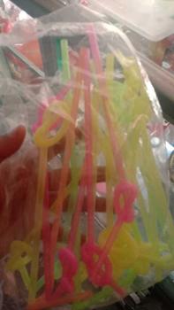 Product Review of Sedotan Fungky / Sedotan Ulir Spiral Warna- warni @50pcs Straw Buah Minuman from a** 0