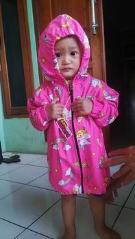 Product Review of JAKET PARASUT ANAK "PINK RAINBOW" FULL PRINTING Santai from v**e 0