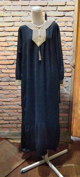 gamis abaya kaftan bahan crinkle airflow Wanita Muslim Nyaman ...