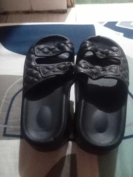Product Review of Sandal Wanita Jelly Selop EVA Rubber Strap Dua Sandal Jelly Wedges 7CM Wanita Karet Sendal from s**i 2