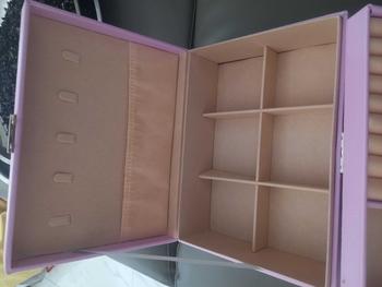 Product Review of กล่องใส่เครื่องประดับกล่องเก็บเครื่องประดับ2ชั้น หนังคละสีกันน้ำได้ from ด** 2