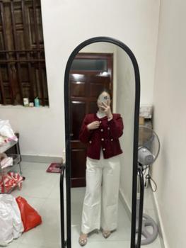 Product Review of Bệt Mũi Nhọn Đính Đá Xinh Xắn Thời Trang Nữ Đủ Size Shoes Nhung from T**❤ 0
