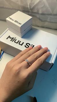 Product Review of Nhẫn bạc nữ Miuu Silver, nhẫn nữ đính đá chéo Latic Ring from z**n 0