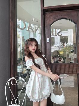 Product Review of Đầm Bí Họa Tiết Nơ Hồng - Sana Mochi Dress (Ảnh thật Chérii chụp) from C**n B**🤍 0