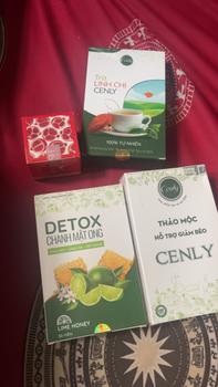 Product Review of [MUA 1 ĐƯỢC 4 ] Combo Thảo mộc Cenly 30viên + TẶNG 1hộp chanh mật ong 30viên + TẶNG 1hộp Trà Linh Chi túi lọc mini size 6gói + TẶNG 1son dưỡng môi lựu đỏ LIPSHE 5g / viên thảo mộc hỗ trợ làm đẹp Thảo Tây Cenly from N** H**4 0