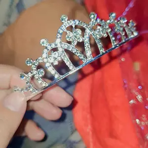 Mahkota crown accessories pengantin princess aesthetic anak putri perempuan dewasa fashion jewelry kristal ultah queen hijab korea for birthday wedding ulang tahun ratu