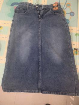 Product Review of Chân váy jean nữ dáng dài LIMISU váy bò dài lưng cao dáng chữ A xẻ tà sau chất jean cao cấp Nữ ( V1 ) from ** 0