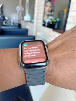Product Review of สายนาฬิกาซีลแม่เหล็กซิลิโคน Apple, การออกแบบบล็อคสีมินิมอล, เข้ากันได้กับขนาด 38 มม., 40 มม., 41 มม., 42 มม., 44 มม., 45 มม., เหมาะสำหรับ iWatch Series 7, 8, 9, Ultra, SE from เ**์ I**y H**〰 1