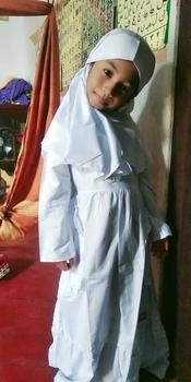 Product Review of Gamis anak putih bordir kantong 2 /gamis anak manasik 4_12th Muslim Sekolah Seragam Baju Tanggung Jilbab Setelan Panjang Nyaman Dress from a**7 1