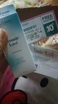 Product Review of Serum Wajah Kusam Brightening Glowing Mencerahkan k BPOM Cosmic Love BOBSKIN Glow up face from f**i 0