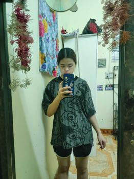 Product Review of Áo phông rộng xước rách cotton Hình buom in full Top Nữ Women Rách Full from H**g L** ** 1