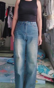 Product Review of ( NẤM LÙN 38 - 69 KG )QUẦN JEAN SUÔNG NỮ LƯNG CAO WASH THỜI TRANG,CHẤT JEAN DÀY MỀM MS 201 from M** Z** 0