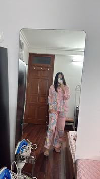 Product Review of EL.RÊVER - Mẫu pijama lụa Rêver Bunny phiên bản đặc biệt tháng sinh nhật  - Màu hồng - 0723S99 from D**🍓 0