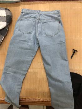 Product Review of Quần bò ống suông chất jean nam dáng baggy màu xanh đen xám phom rộng Menswear Denim Pants Có Túi Ong from h**t 1