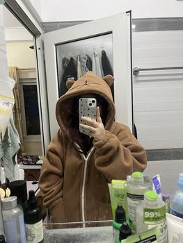 Product Review of Áo Khoác Hoodie Lông Cừu Dày Capy Bara (Top Women Jacket) - Nỉ Lót Lông Cừu Dày from 🥑** 0