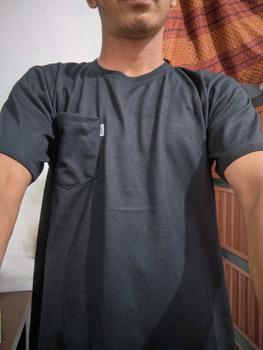 Product Review of (Paket isi 4 Pcs) Kaos Pocket Saku MBN Pria Wanita Fashion Army Cream Distro Hitam Katun from L**r 3