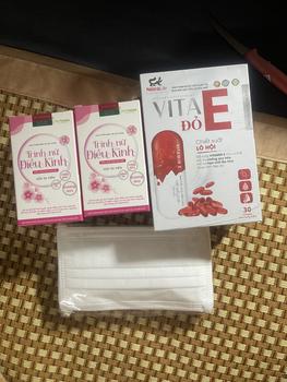 Product Review of -Combo 1 hộp Viên uống bổ sung nột tiết Vita E đỏ hoa anh thảo +2 hộp Trinh Nữ Điều Kinh. Giúp da sáng mịn cân bằng nội tiết, điều hoà kinh nguyệt, hỗ trợ tốt thả bebe(tặng 1 chai Ddvs Lady care  150ml) from M** 0