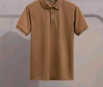 Product Review of OTHERWAY Men's Solid Color Polo Shirt for Men Unisex Casual Short Sleeve T-shirt Clothing Collared Plain Top Business Outfits Menswear Lingerie Beige Human Top from Y**️ 0