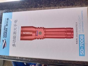 Product Review of 【SD-7008】SmilingShark Torch Light Led M80 Strong Bright Powerful Flashlight USB Rechargeable Zoomable Waterproof Outdoor Emergency Hiking Fishing Camping Lighting Lamp Red from A**s 1