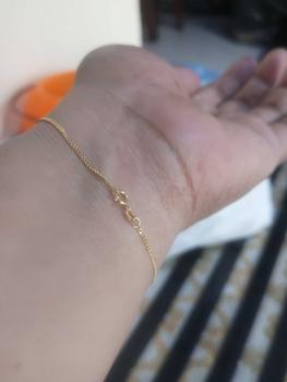 Product Review of 18K Cadena Dainty Bracelet from u**2 1