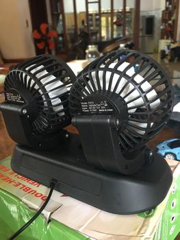 Product Review of Quạt Đôi 5V,12V,24V Xoay 360 Độ Tiện Ích Dành Cho Các Loại Xe Ô Tô from A**A 2