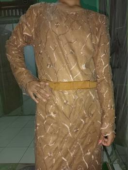 Product Review of MAXI ALMIRA / 4 UKURAN / M / L / XL / XXL / GAMIS KONDANGAN / GAMIS TILE MUTIARA / FASHION GAMIS WANITA Panjang Dalaman Muslim Pita Dress Pesta Kombinasi Remaja from M**6 0