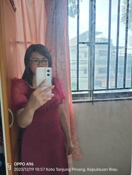 Product Review of Midi Dress Pesta Lengan Pendek Kerah Sweatheart Terbaru Simple Mewah Elegan Bisa Formal Kasual from H**😼 0