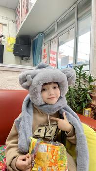 Product Review of Mũ trùm đầu kèm khăn có xỏ tay tai thỏ nổi dễ thương cho bé Len - Nhà kho Mười Nhàn  Hat Kem from K**h N**c 1
