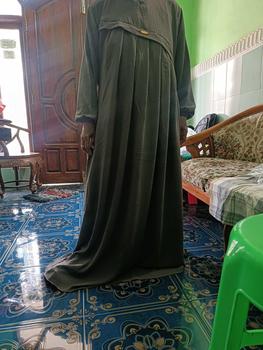 Product Review of Aluna Dress Muslim Gamis Crinkle Airflow Polos Terbaru Wanita Dewasa Muat dari BB 40 kg sampai 100 kg from A**a 0
